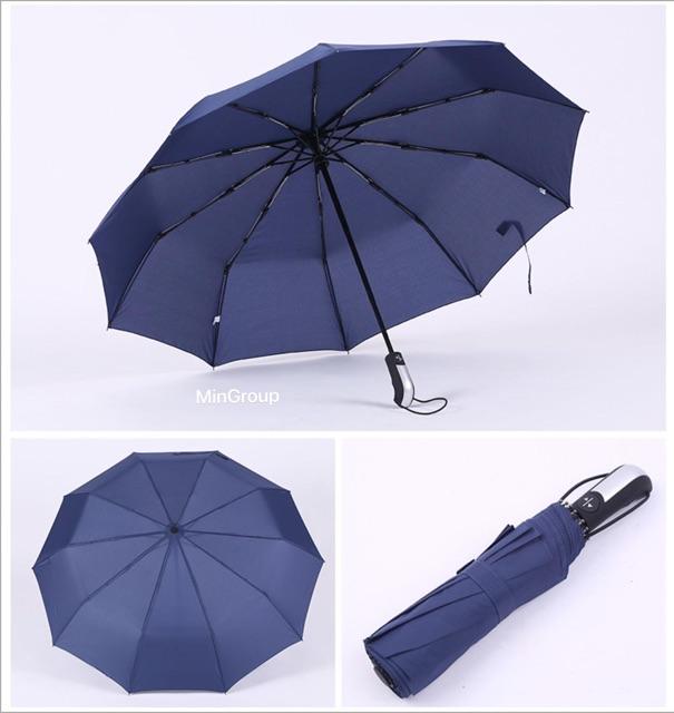 Ô Dù 10 Nan Size Lớn Đóng Mở Tự Động Bằng Nút Bấm Chống Tia UV - Dù Bấm Vải Dù Cao Cấp Hàng Xuất Nhật