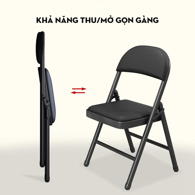 Ghế ngồi máy tính ghế gấp văn phòng hội nghị di động đào tạo tựa lưng đơn giản học tại nhà - hàng nhập khẩu