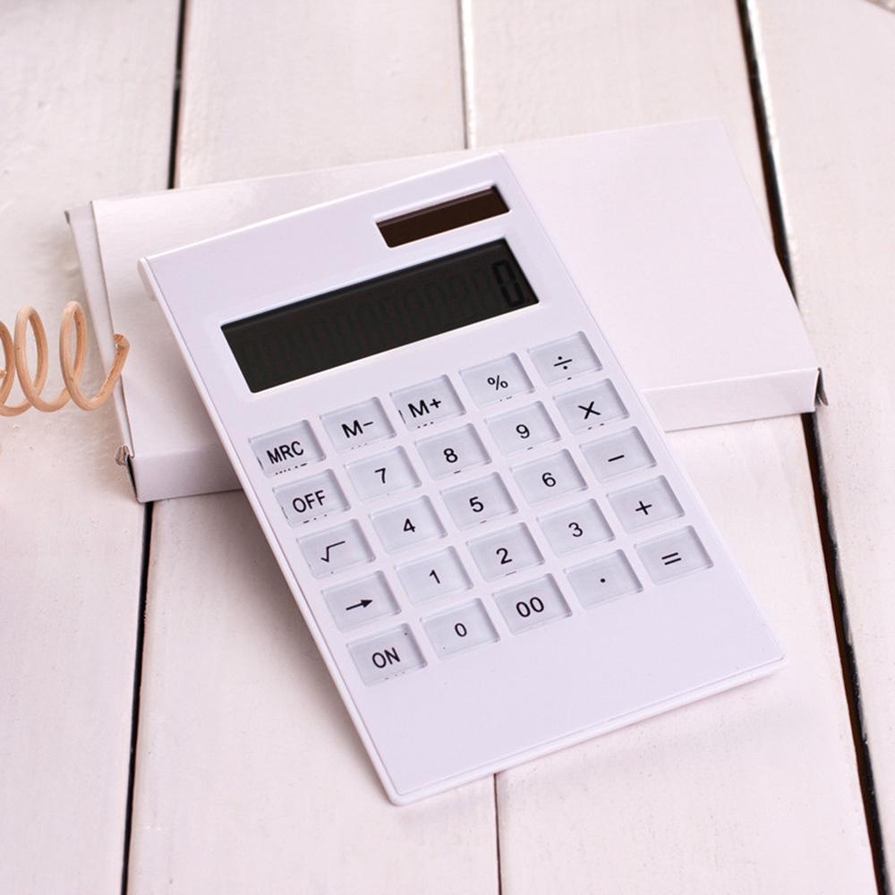 Máy tính để bàn Siêu mỏng 12 chữ số Màn hình lớn Các nút tinh thể năng lượng mặt trời và pin Bộ đếm cơ bản cho gia đình