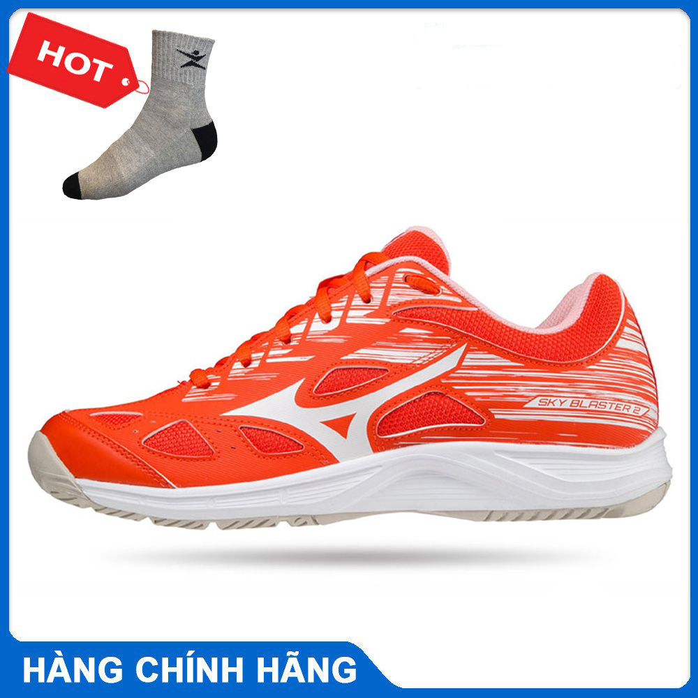 Giày cầu lông nam nữ Mizuno SKY BLASTER 2 mẫu mới có 3 màu lựa chọn-tặng tất thể thao Bendu