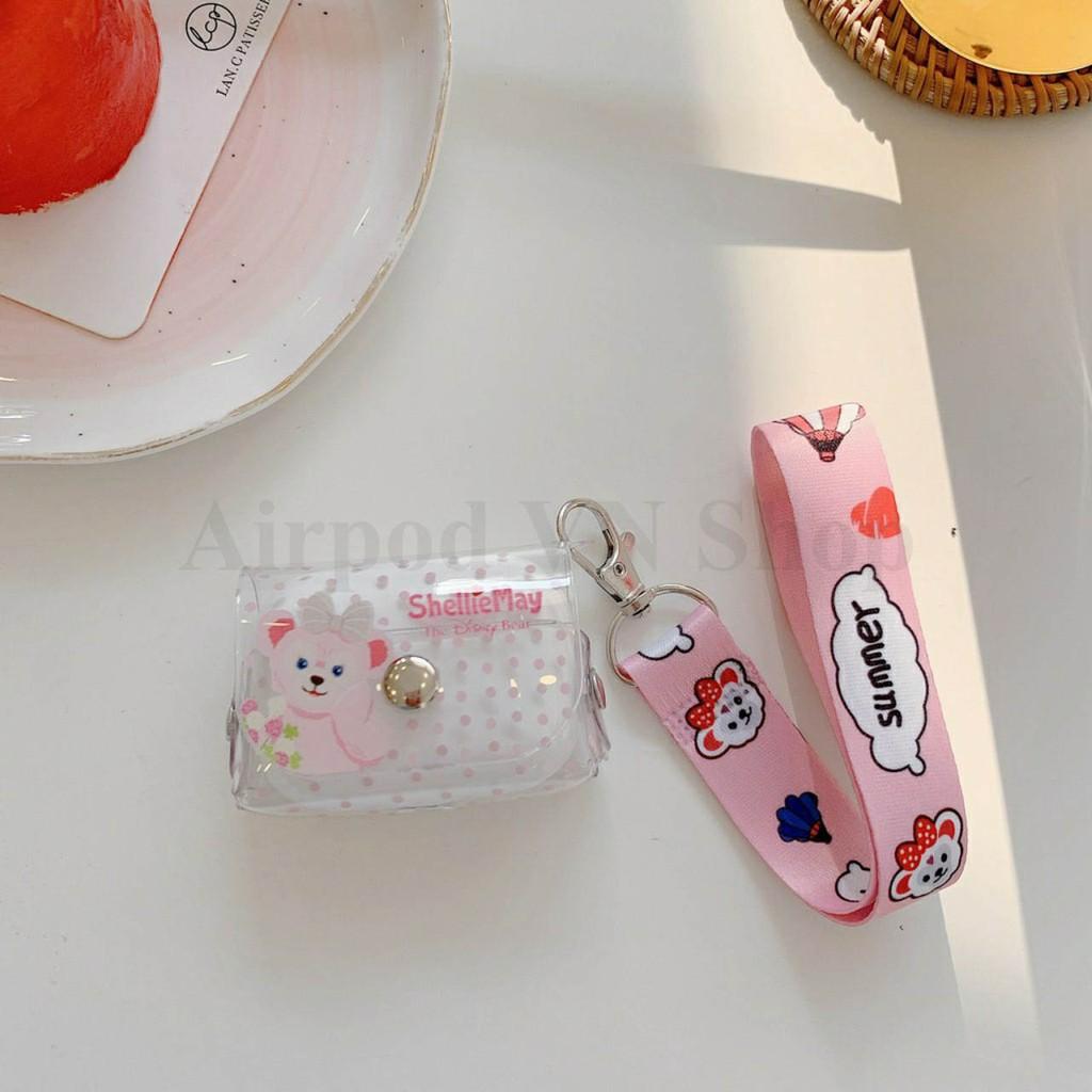 Bao Case Ốp dành cho airpod pro vỏ nhựa kèm móc in hình cao cấp