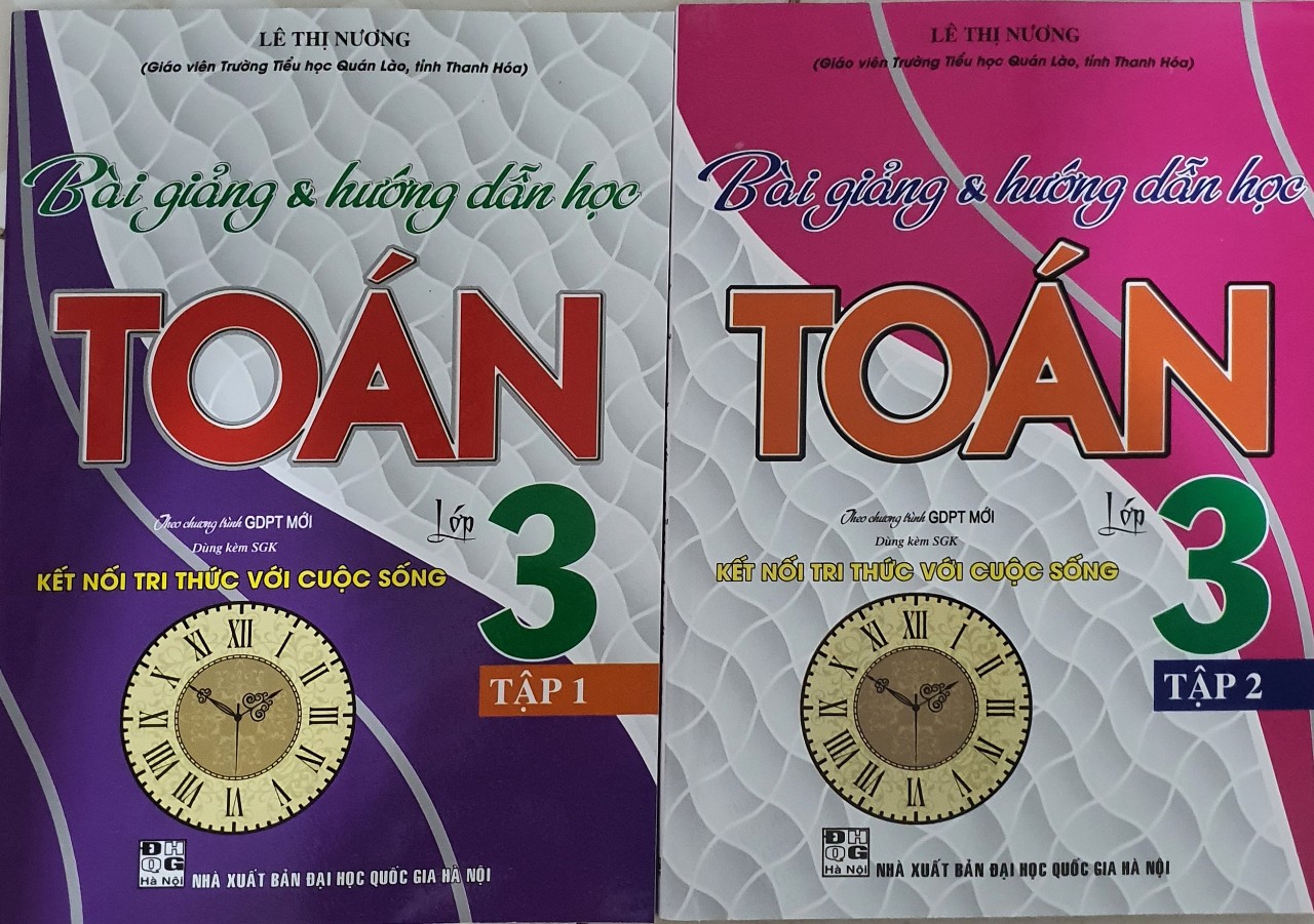 Sách - Combo Bài Giảng Và Hướng Dẫn Học Toán Lớp 3 Tập 1 + tập 2