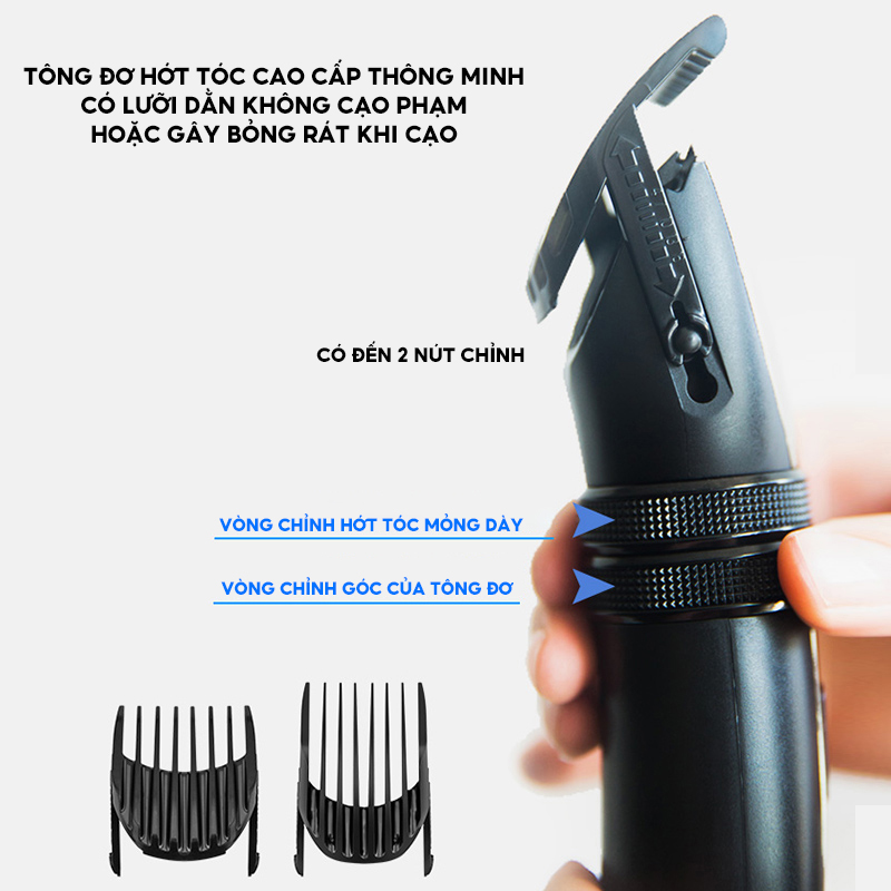 Bộ Tông Đơ Hớt Tóc Chuyên Nghiệp Fc5808 Tặng Kèm Phụ Kiện Cắt Hớt Tóc