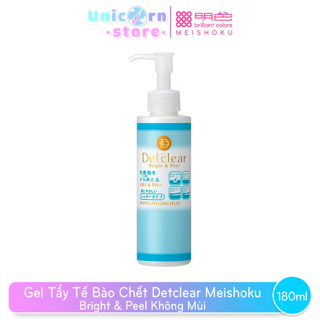 Gel Tẩy Tế Bào Chết Detclear Meishoku Bright & Peel Không Mùi (180ml)