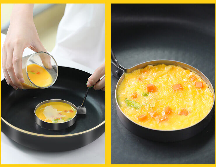 COMBO 5 Khuôn Chiên Trứng Rán INOX Kèm Dụng Cụ Khuôn Tạo Hình Làm Bánh Trang Trí Đồ Ăn Tiện Lợi