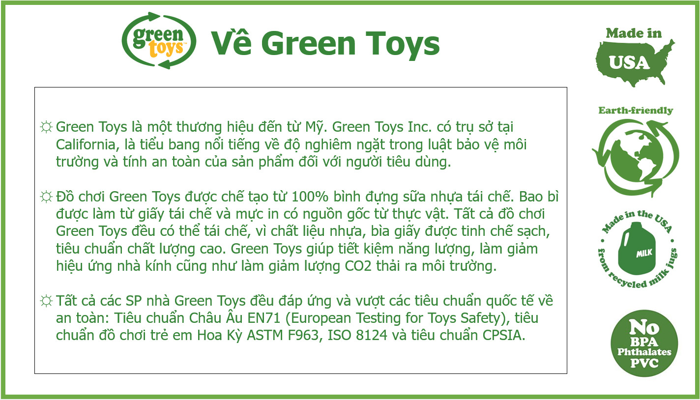 Bộ đồ chơi bột nặn sáng tạo làm đồ chơi Green Toys cho bé từ 2 tuổi