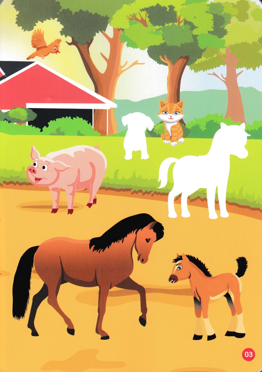 Sticker Dán Hình Thông Minh - Trong Trang Trại _VT