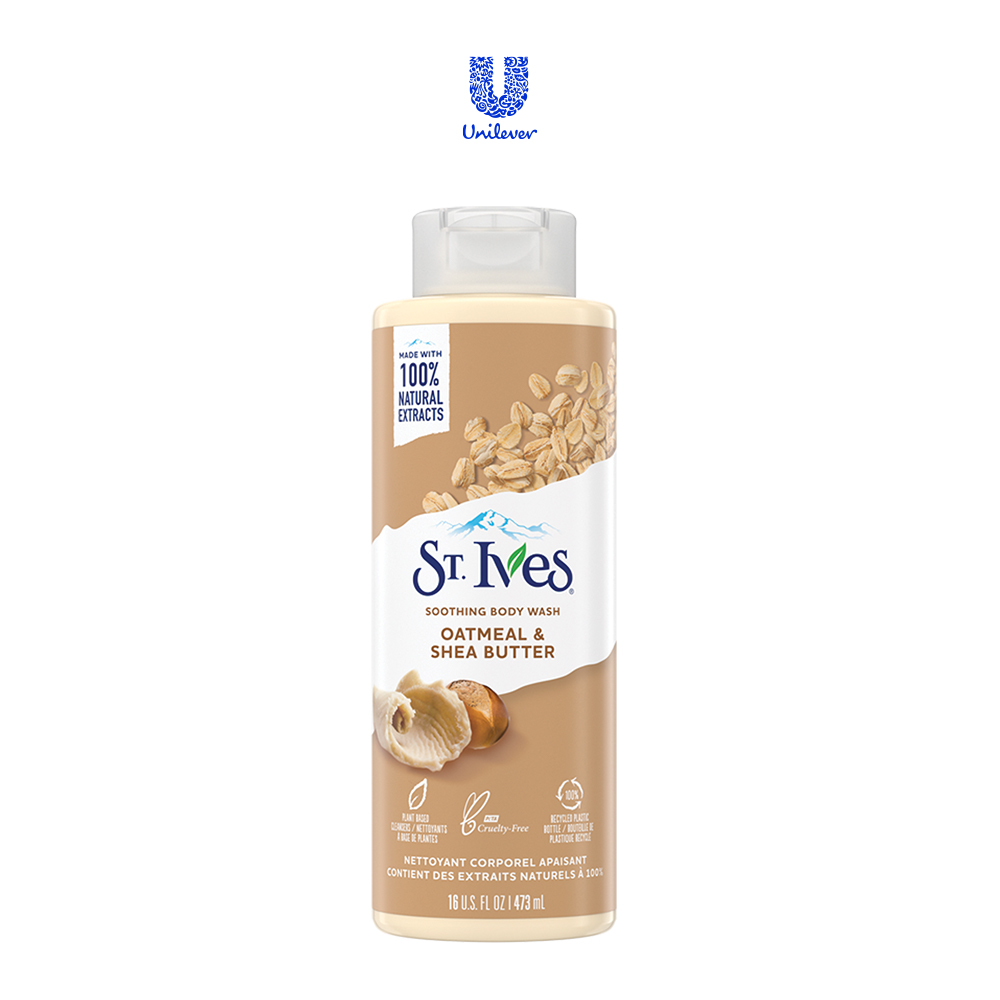 Combo 2 chai Sữa tắm dưỡng da St.Ives Yến mạch và Bơ 473ml