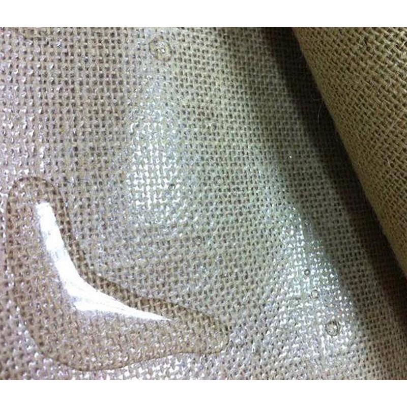 Vải Cói Đay may túi xách hoặc trang trí nhà cửa có lót keo nhựa mỏng phía dưới chống nước - #30 Vải thưa+keo dầy