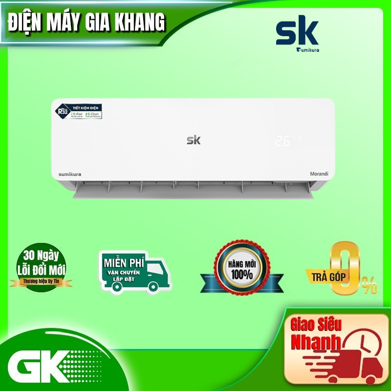 Điều Hòa Sumikura 9000Btu 1 Chiều APS/APO-092/MORANDI - hàng chính hãng - chỉ giao HCM