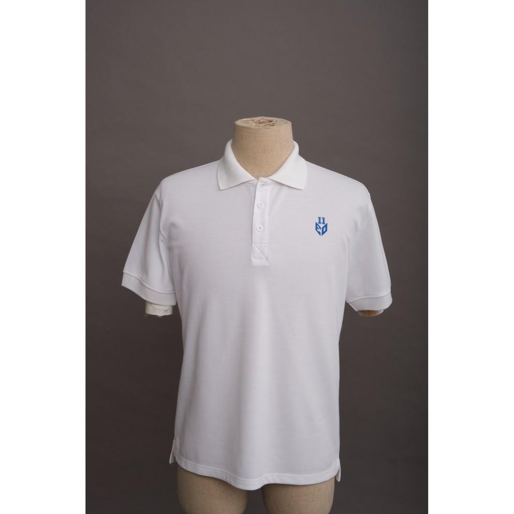 Áo thun Polo Nam Cao cấp in họa tiết Basic, Form Slim fit Màu TRẮNG