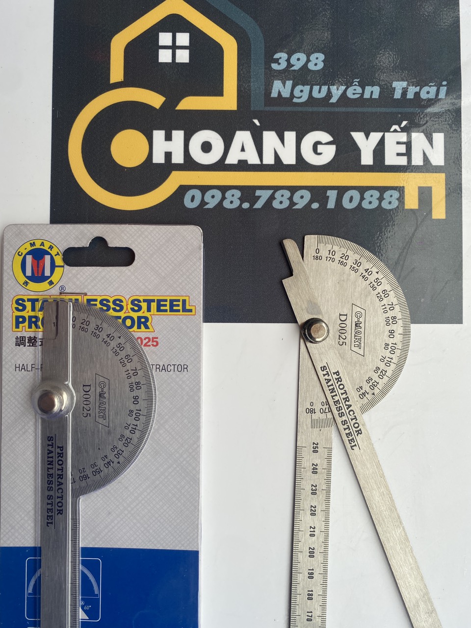 Thước chia độ lớn C-MART D0025, Thước đo độ 25cm