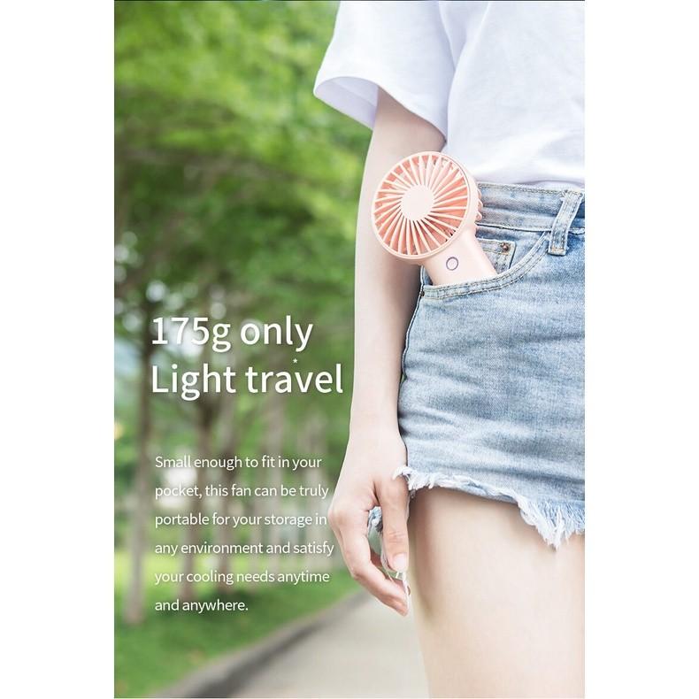 Quạt Cầm Tay Mini JISULIFE F2B ABS 4000mAh - Sạc Nhanh - Sử Dụng Lên Đến 20H - Hàng Chính Hãng