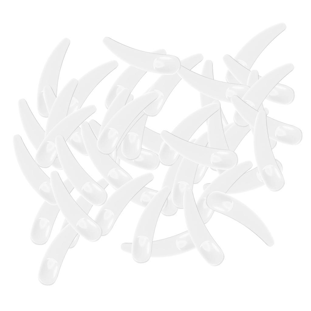 Pack of 100 Plastic Mini Cosmetic Spatula Scoop Makeup Mask Spoon Cosmetic Liquid Dropper - Disposable