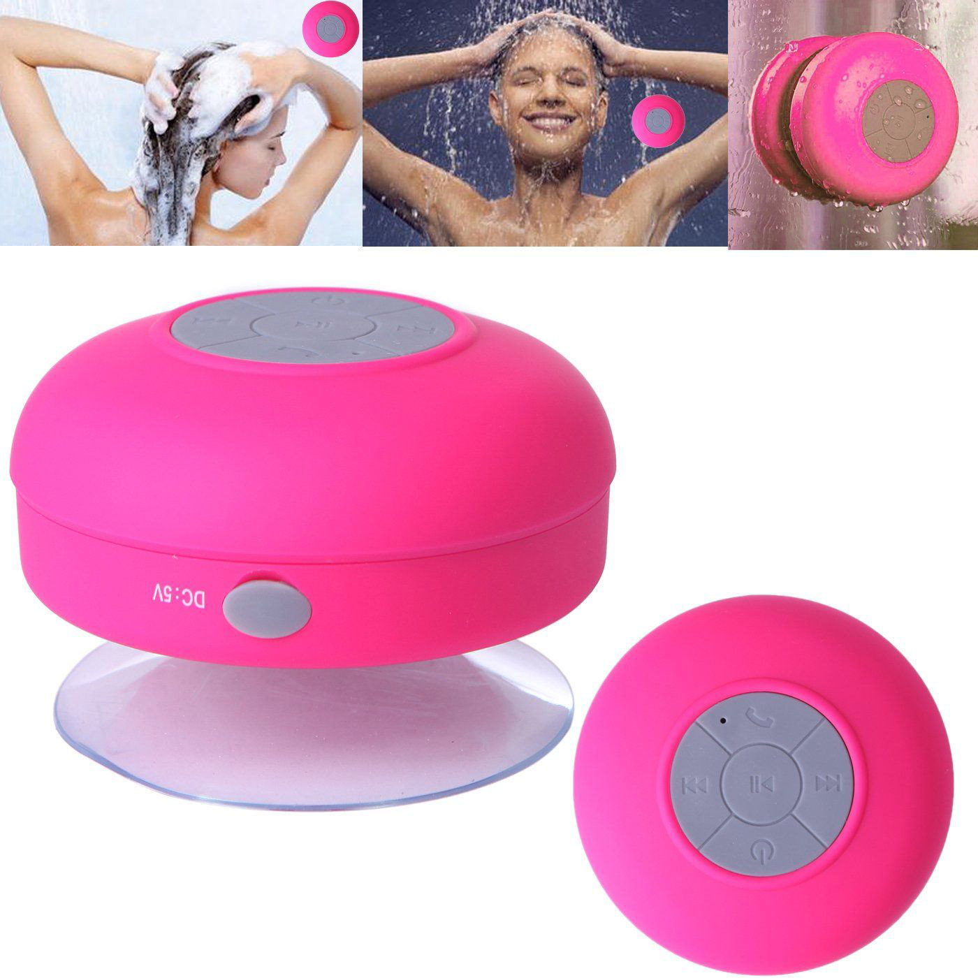 Bán buôn Loa Bluetooth di động mini Không dây Phòng tắm vòi hoa sen chống nước cho điện thoại Soundbar Loa xe hơi rảnh tay Màu sắc: Xanh lục