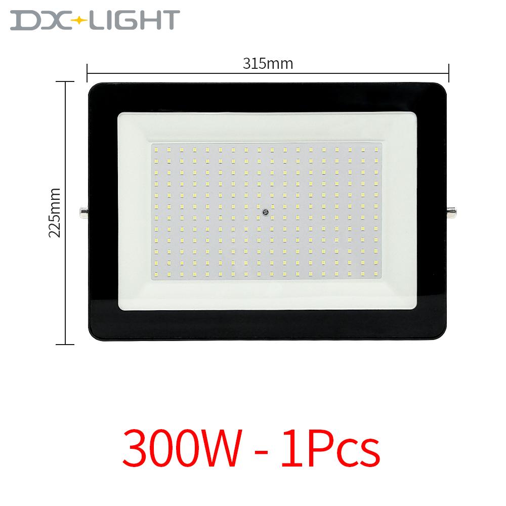Đèn LED 300W 200W Chiếu Sáng Công Nghiệp 100W 50W 30W 20W 10W 220V Nhà Máy Hội Thảo Nhà Để Xe IP68 Đèn Làm Việc Chống Nước LED Đèn Khai Thác