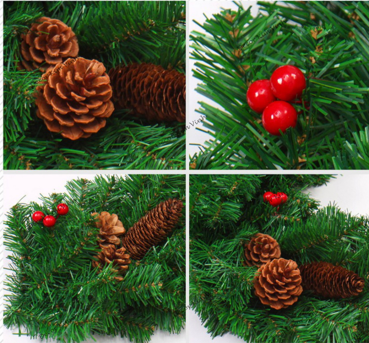 Dây Lá Thông Kết Trái B1 Trang Trí Giáng Sinh Noel