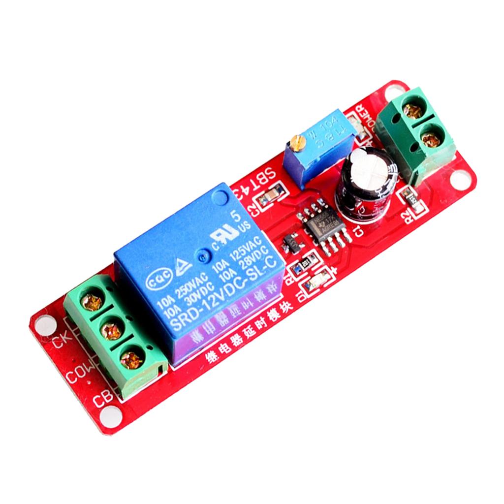 NE555 DC 12V Delay Timer Switch Adjustable Module 0 to 10 Second