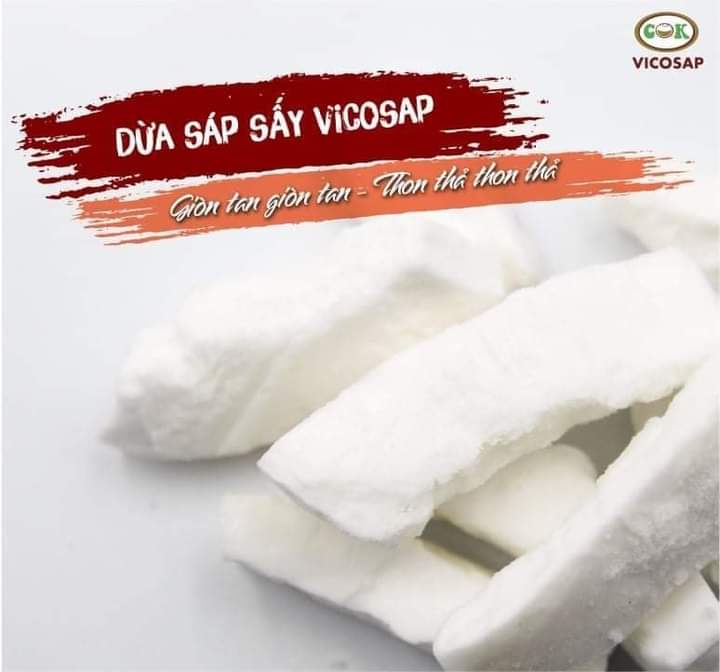 Dừa Sáp Sấy Giòn Tan