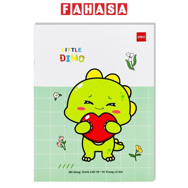 Tập Học Sinh Little Dino - 4 Ô Ly - 96 Trang 80gsm - Deli NA96-LID-ID (Mẫu Bìa Giao Ngẫu Nhiên)