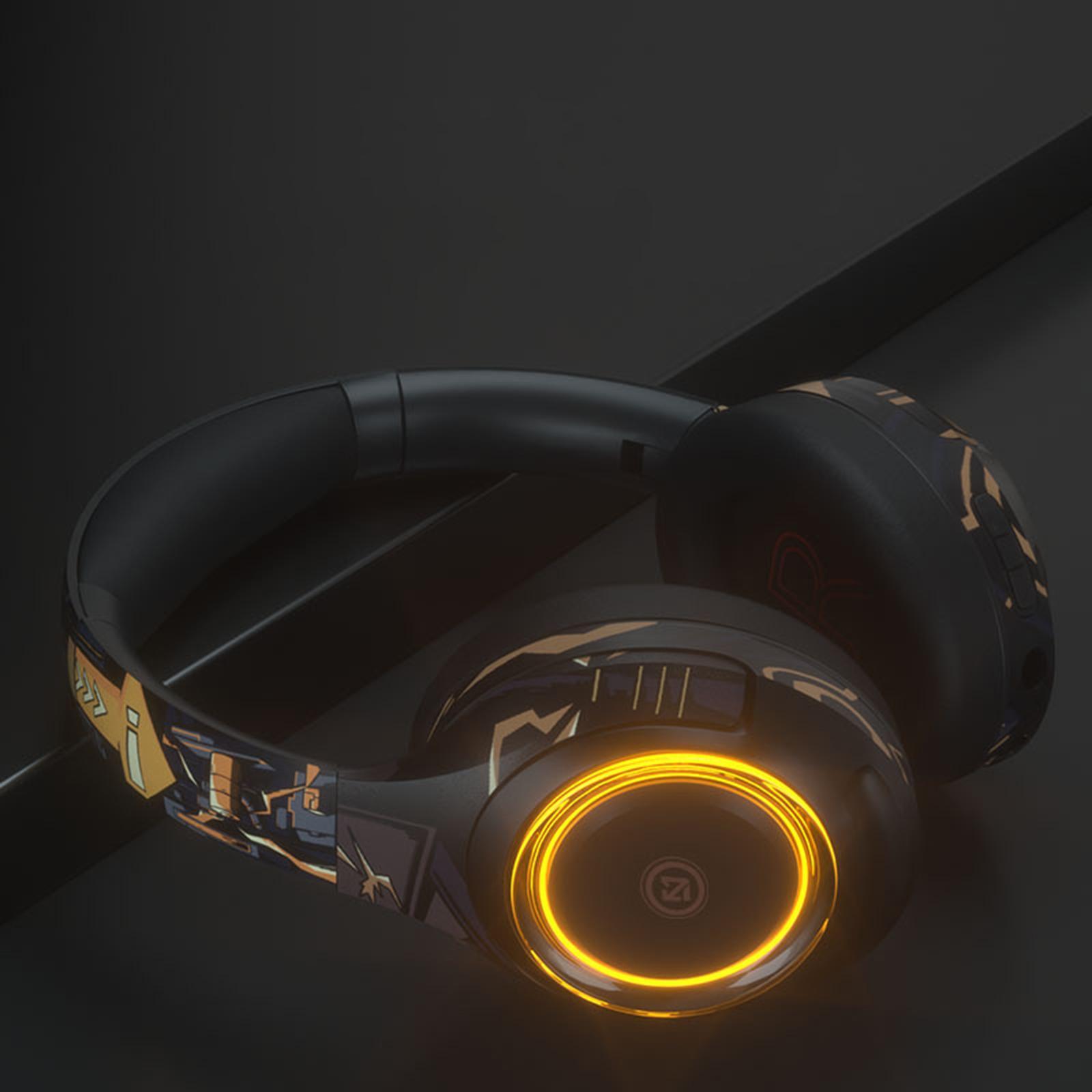 Wireless Bluetooth Headset HiFi Bass with Detachable Mic for Xbox PC