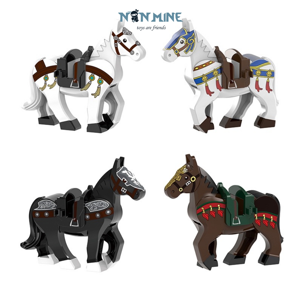 Minifigures Ngựa Xích Thố Tướng Tam Quốc Mô Hình Lắp Ráp XINH XH1580 - 1583