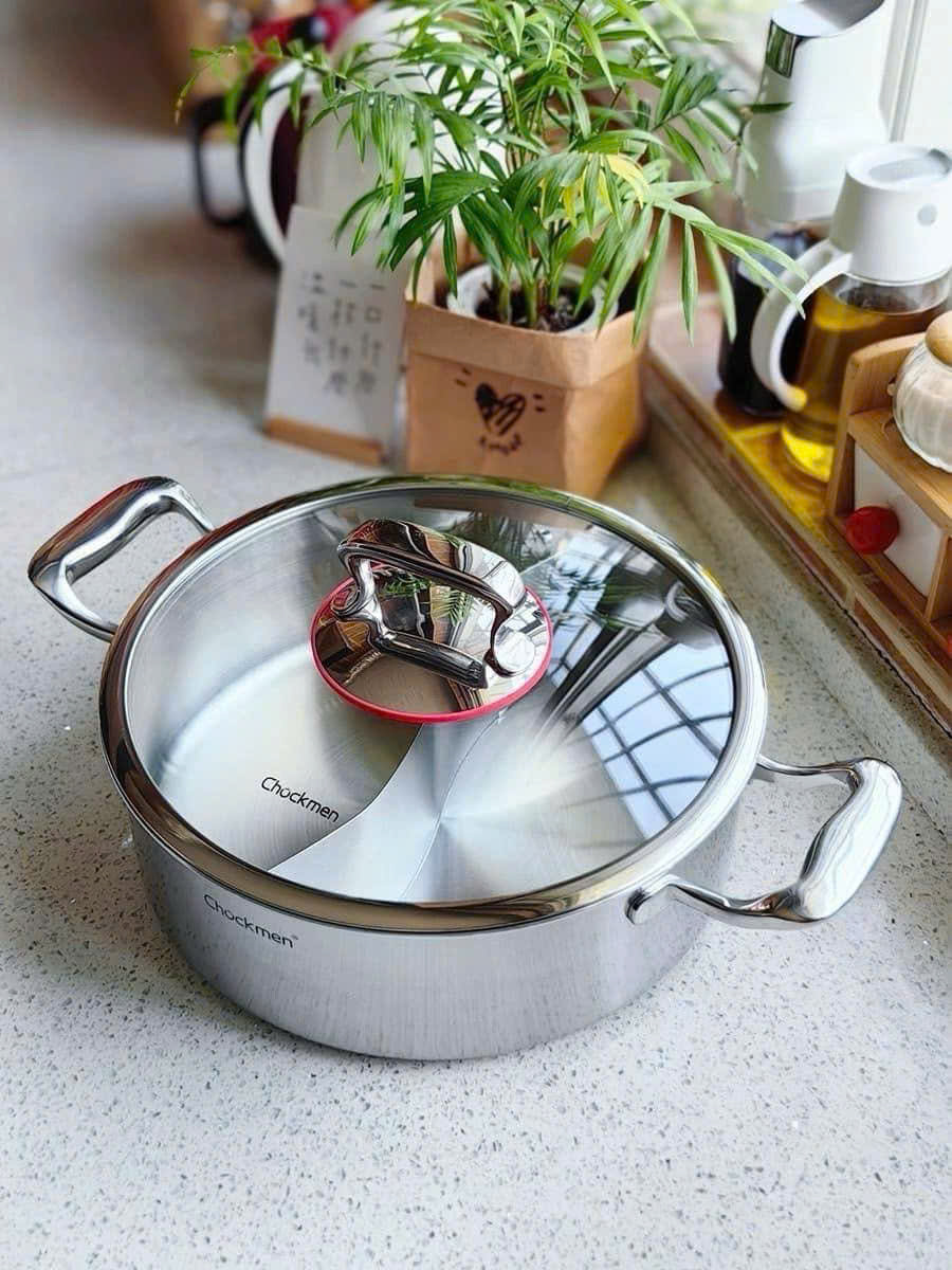 [Hàng chính hãng] CKM308 - Nồi lẩu hai ngăn Chockmen 30cm