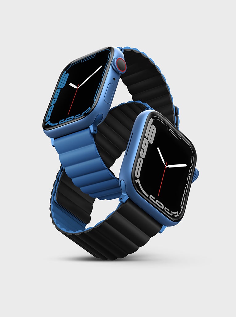 Dây đeo UNIQ Revix Reversible Magnetic Silicone Strap (42/44/45mm) cho Apple Watch 1~7/ SE - Hàng chính hãng