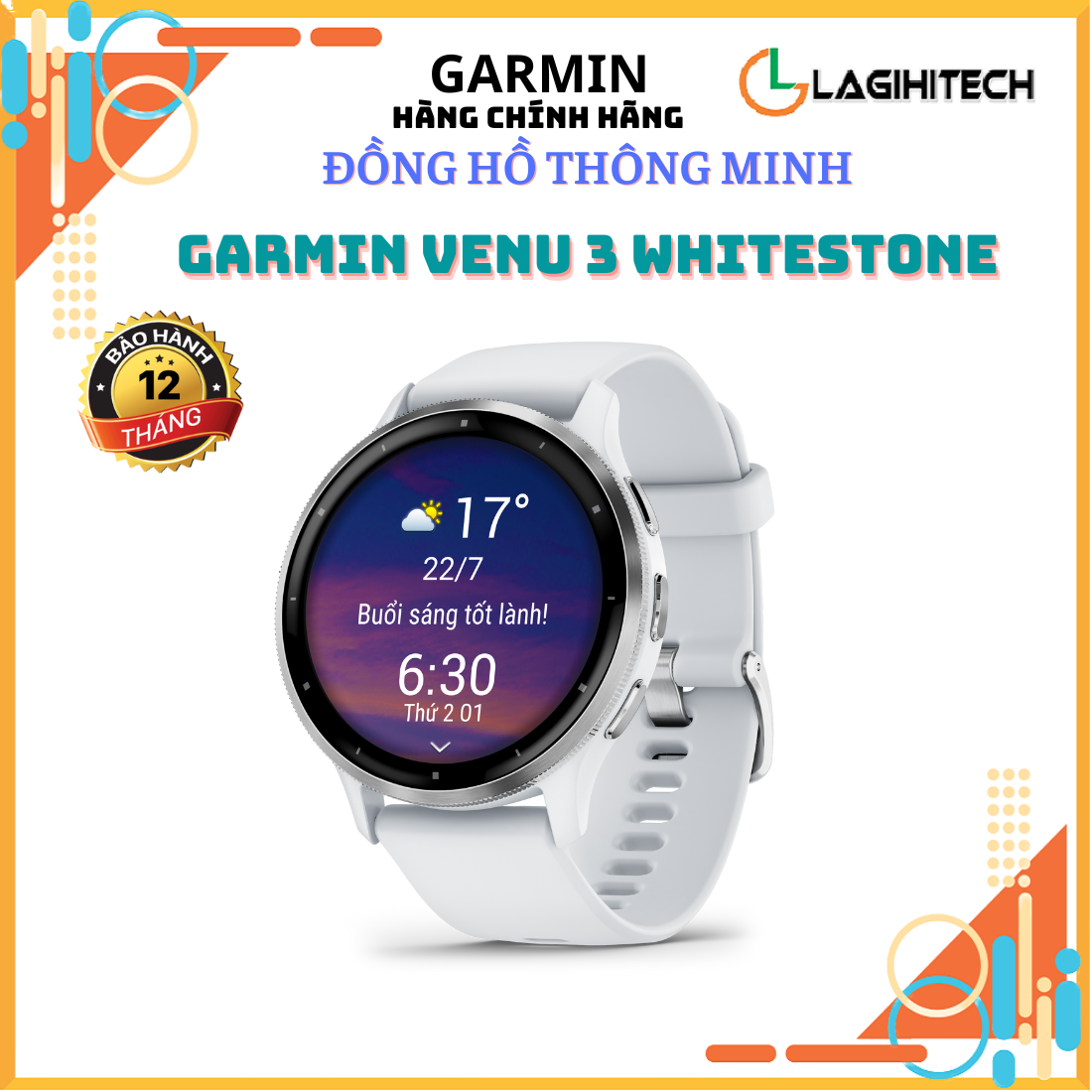 Đồng Hồ Thông Minh Garmin Venu 3 / Venu 3S - Hàng Chính Hãng FPT