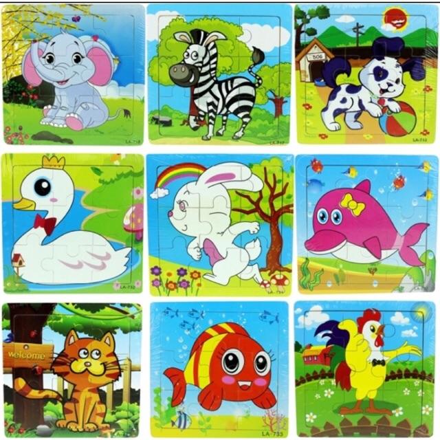 Đồ chơi tranh ghép gỗ cho bé 2 tranh