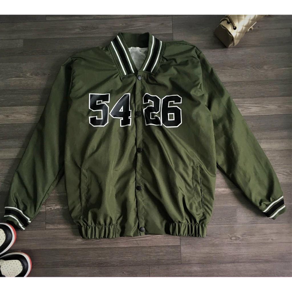 Áo khoác bomeber dù 5426 form rộng Unisex Nam Nữ Couple - bomber bóng chày dù gió nữ 2 lớp - Áo khoác Thiên HÀ