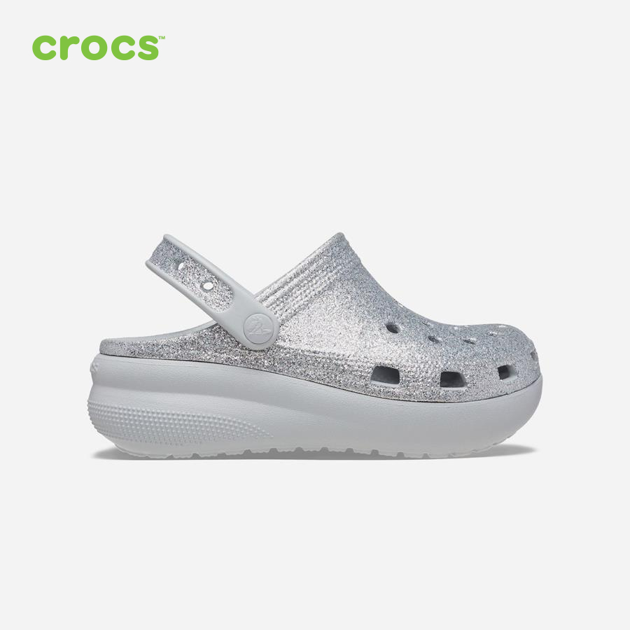 Giày lười trẻ em Crocs FW Classic Clog Kid Cutie Glitter Shimmer - 207834-0ZS