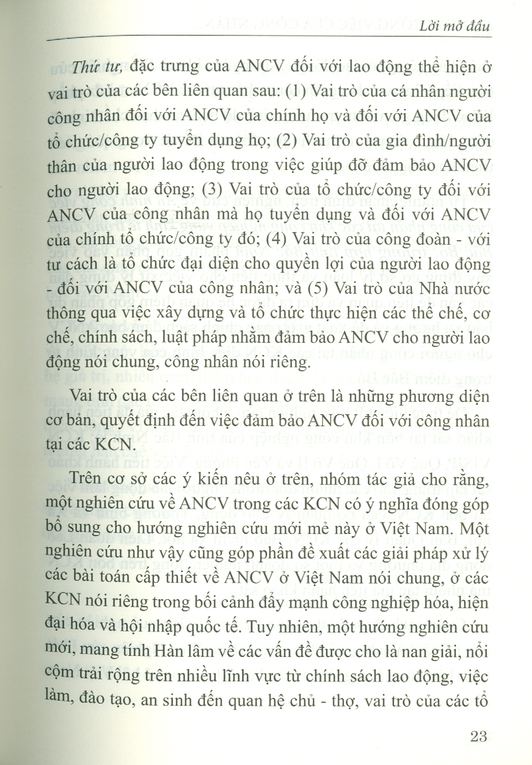 An Ninh Công Việc Của Công Nhân Tại Các Khu Công Nghiệp Vùng Kinh Tế Trọng Điểm Bắc Bộ - Trường Hợp Tỉnh Bắc Ninh (Sách chuyên khảo)