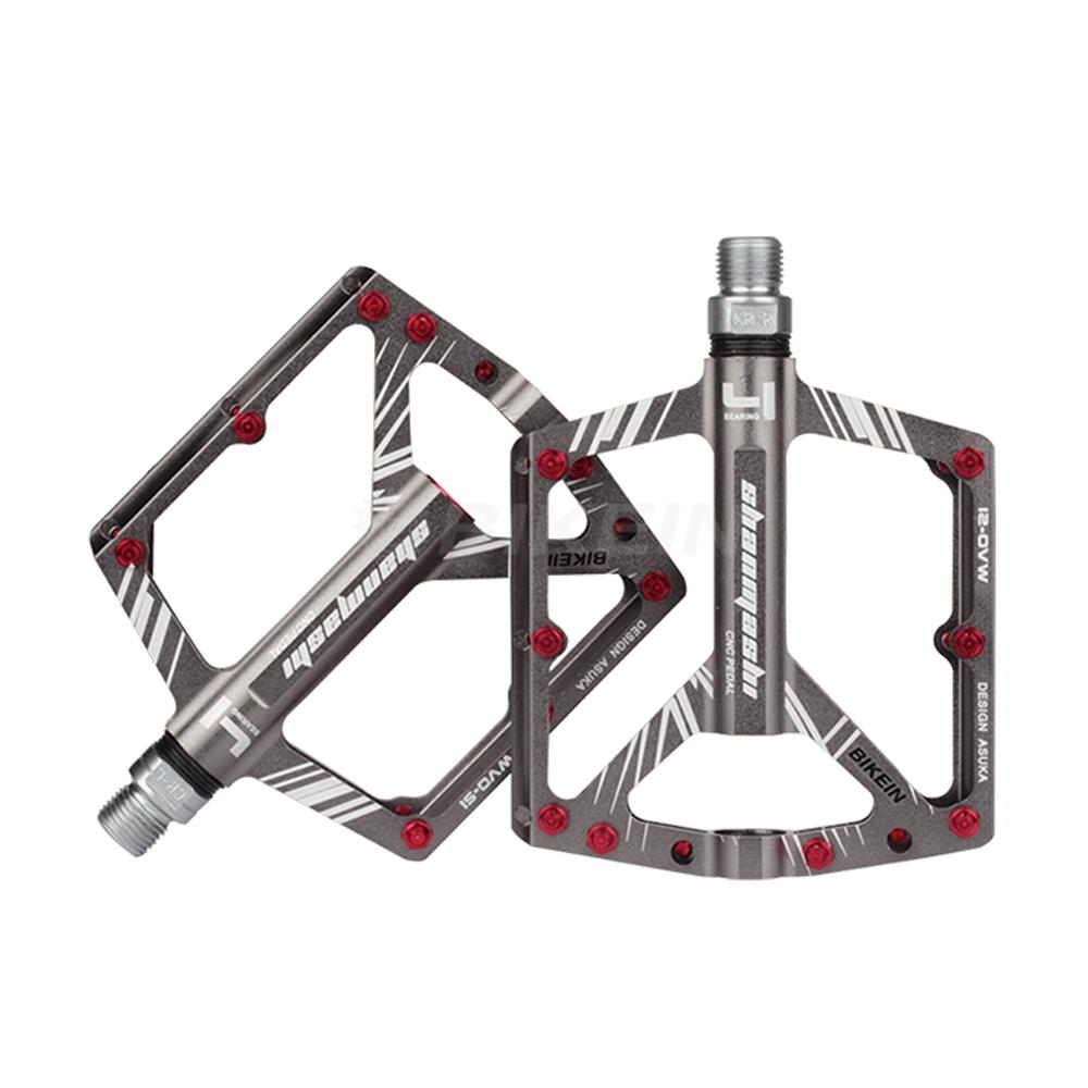 2 Bàn đạp xe đạp BIKEIN PRO làm bằng hợp kim nhôm, trọng lượng nhẹ, chống mài mòn, chống thấm nước