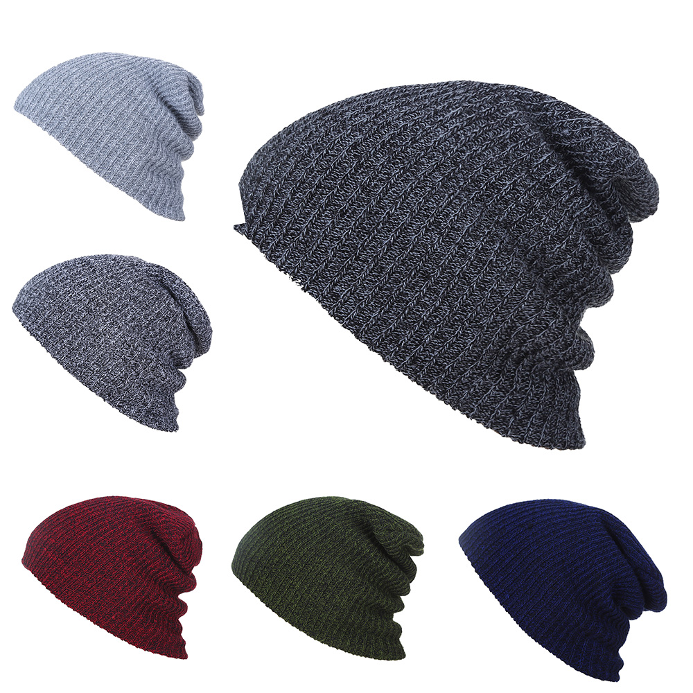 Mũ len mỏng Mùa đông Acrylic Mềm mại Ấm áp cho nam Đơn giản