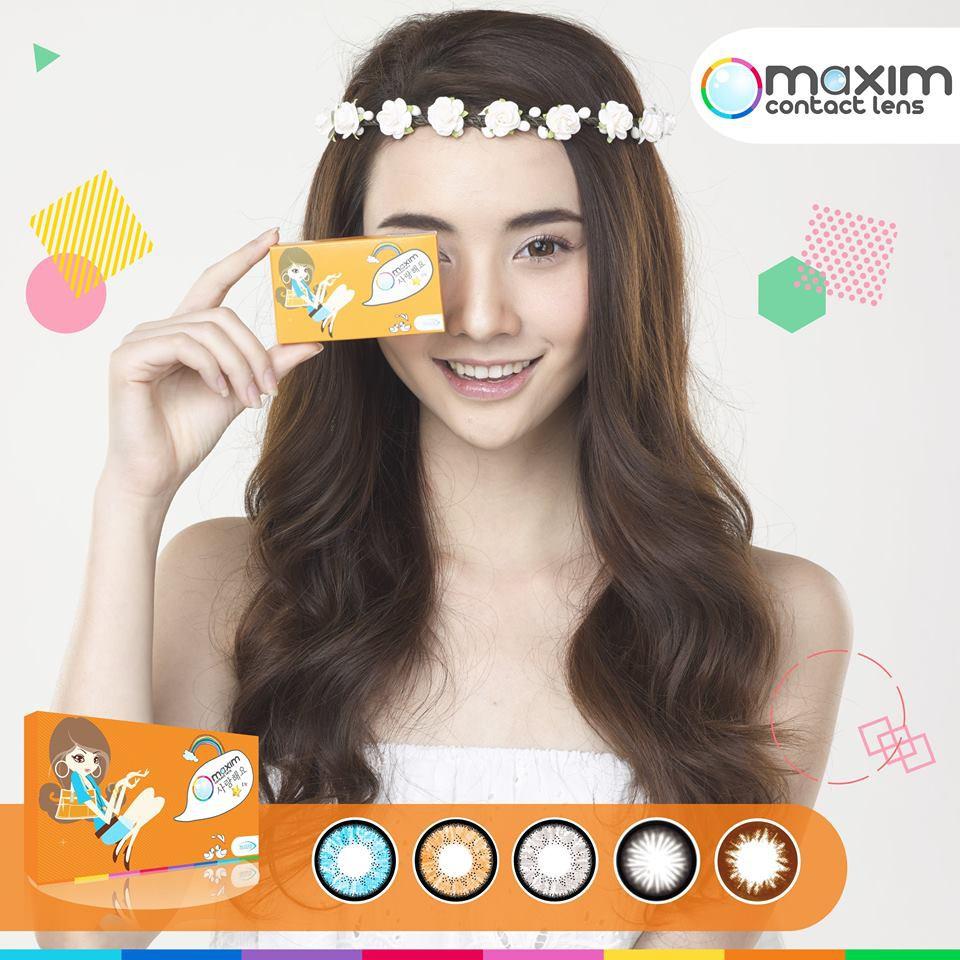 Kính áp tròng 3 tháng Maxim Colors màu xám Moon Gray giãn 14.5mm