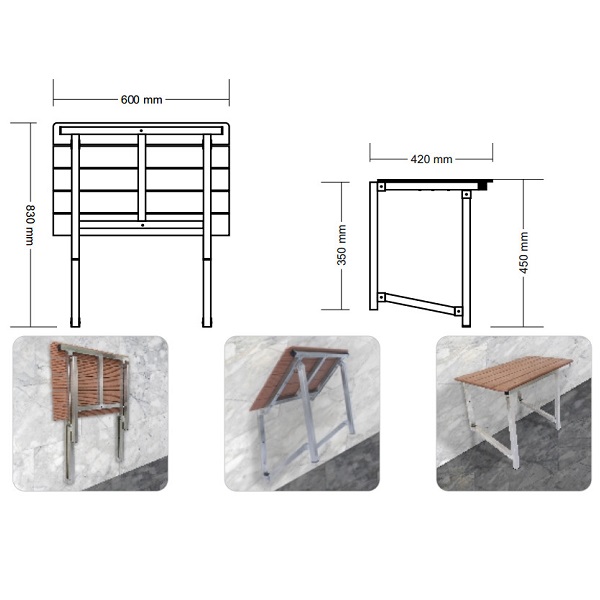 Ghế Xếp Phòng Tắm GX – B002