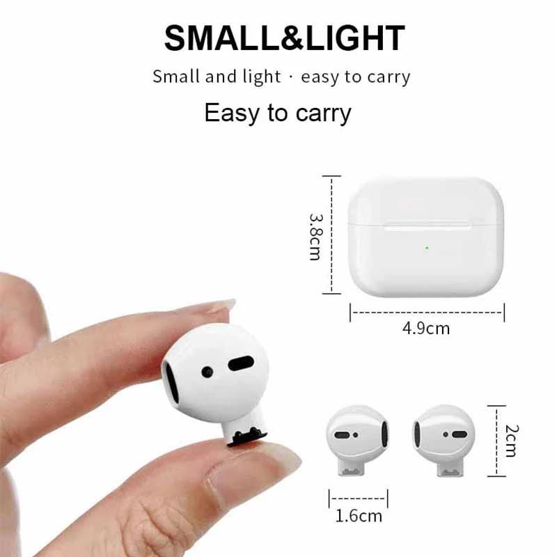 Mini Pro 5S TWS Tai Nghe Nhét Tai Bluetooth 5.0 Điều Khiển Cảm Ứng Không Dây Tai Nghe Stereo Tai Nghe Nhét Tai Thể Thao Tai Nghe Dành Cho Xiaomi iPhone