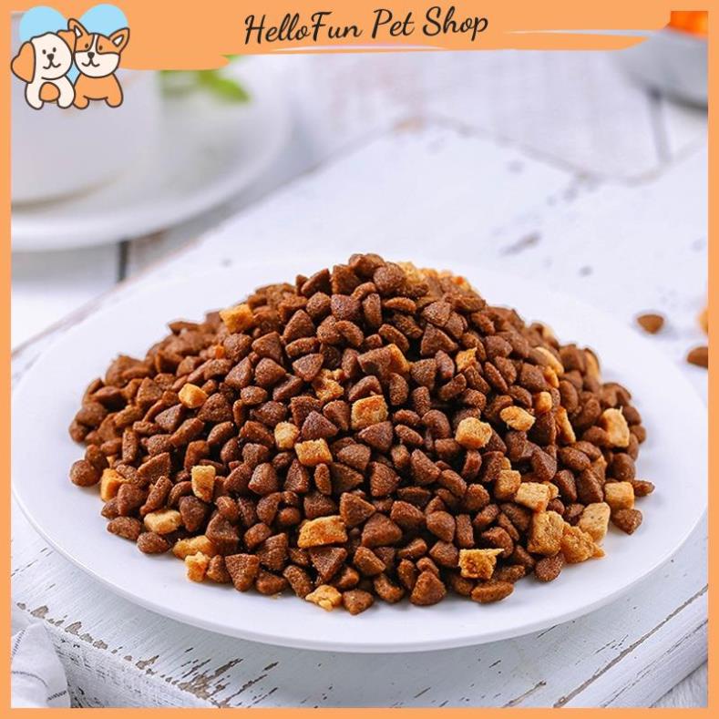 Thức ăn hạt cho mèo Happy 100 mix thịt gà và cá hồi thơm ngon, giàu dinh dưỡng