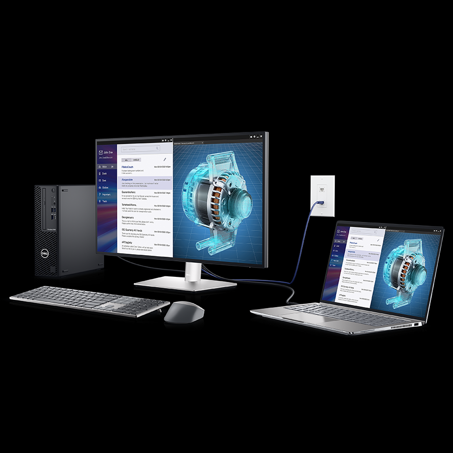 Màn hình máy tính Dell UltraSharp U2723QE 60Hz / 8ms / DP 1.4 / HDMI 2.2 / USB-C 3.2 Gen 2 / Jack Audio / Network ) - Hàng Chính Hãng