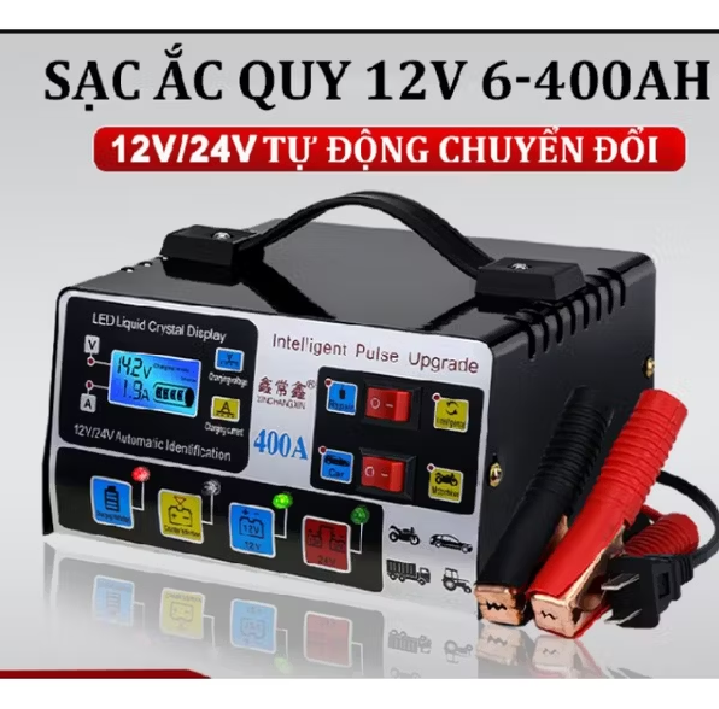Sạc bình ắc quy 12V -24V -400A