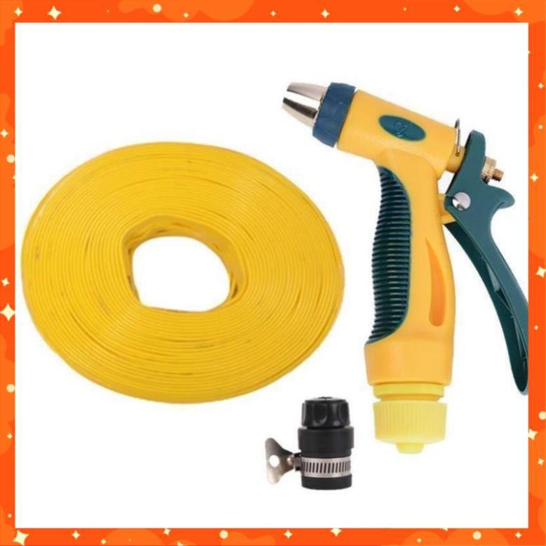 Bộ dây vòi xịt nước rửa xe,tưới cây tăng áp 3 lần 20m