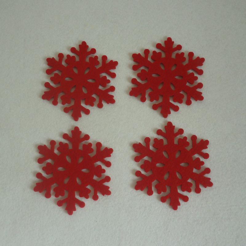 4 x Christmas Felt Cup Coaster Mat Pad Table Placemat Dinner Decor