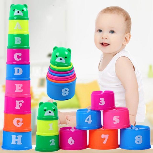 Cốc Gấu Xếp Chồng Rèn Kỹ Năng Phân Biệt To Nhỏ