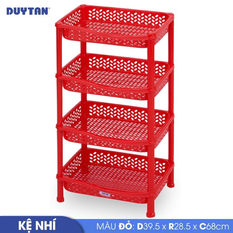 Kệ nhí nhựa Duy Tân 4 ngăn  - 46663 - Giao màu ngẫu nhiên - Hàng chính hãng