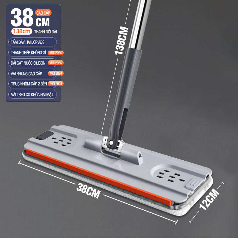 Cây Lau Nhà Thay Thế Cho Bộ Lau Nhà KITIMOP PRO MAX ( Không Bao Gồm Thùng Vắt)