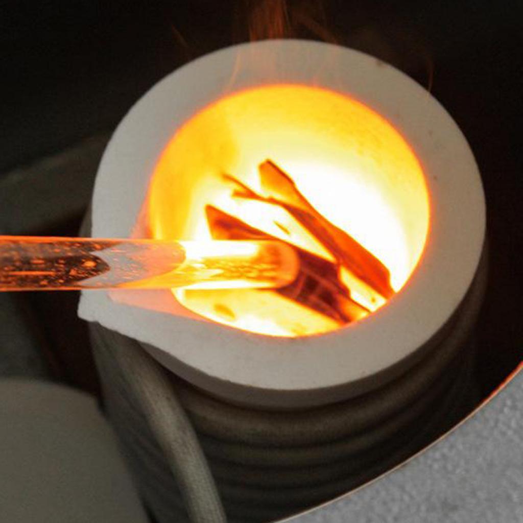 1kg + 3kg Quartz Silica Melting Crucible Bowls Dish Metal Gold Silver Refine