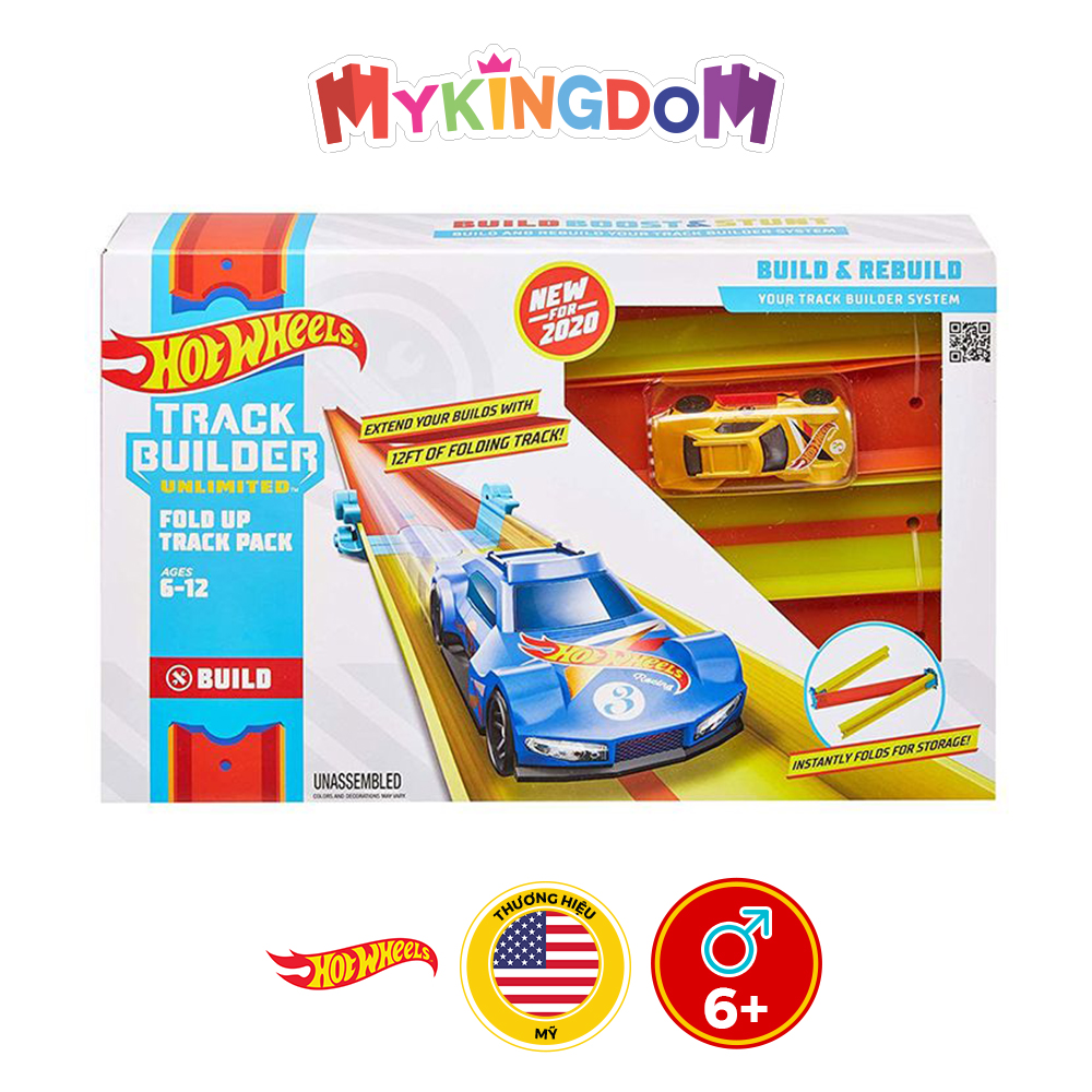 Đồ Chơi Mô Hình HOT WHEELS Bộ Đường Đua Hot Wheels Xếp Gọn GLC91/GLC87