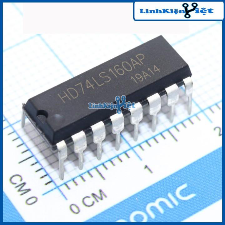 Chíp 74LS160 Decade Counter with Asynchronous Clear DIP16