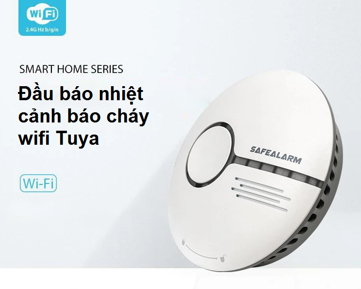 Đầu Cảm Biến Nhiệt Báo Động Hỏa Hoạn Wifi T.u.y.a ST-2